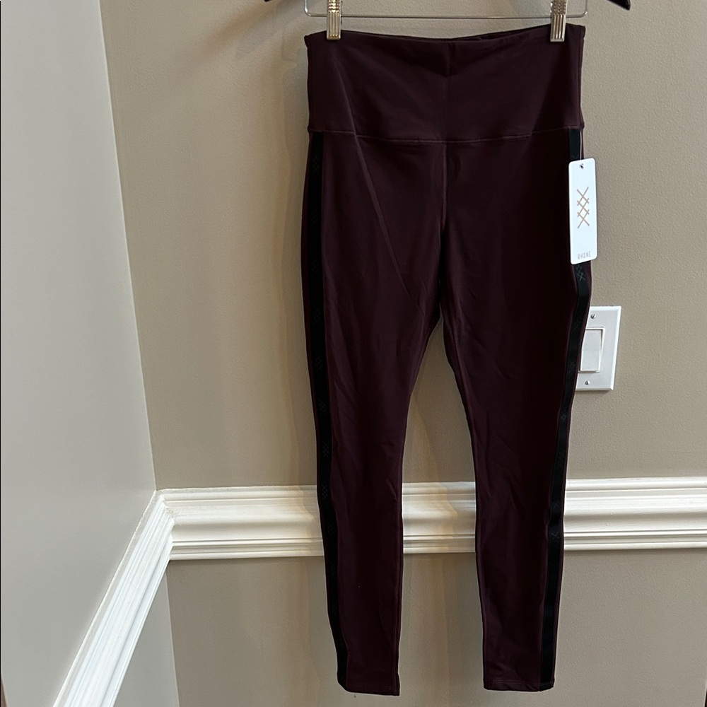Rhone Brown Berry Alpine Fleece Legging NWT Size Large